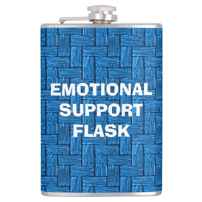Emotional Support Turquoise Flask  (Front)
