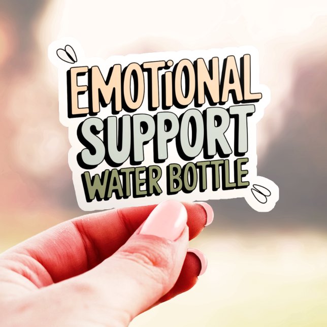 Emotional Support Water Bottle Vinyl (Creator Uploaded)