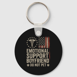 Emotional Suprt Boyfriend Do Not Pet Funny Bf  Key Ring