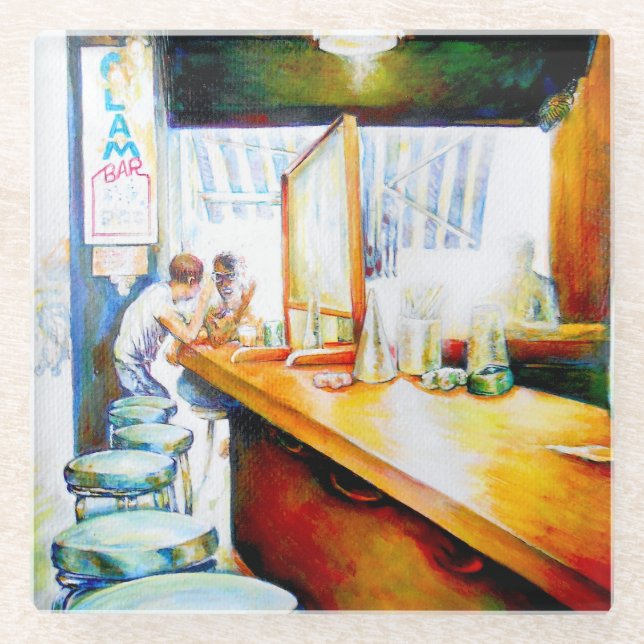 Emotional to Motivate, Logic to Justify Glass Coaster (Front)