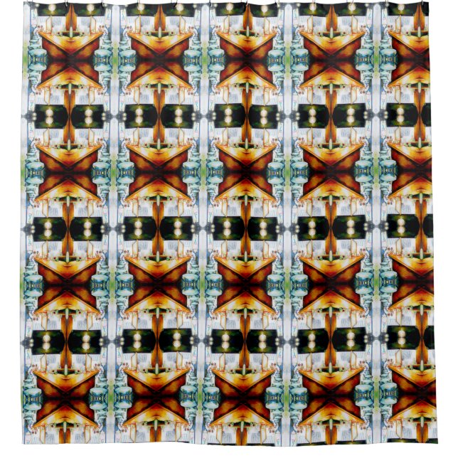 Emotional to Motivate, Logic to Justify Shower Curtain (Front)