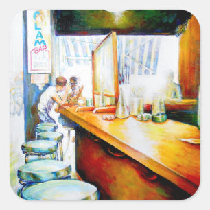 Emotional to Motivate, Logic to Justify Square Sticker