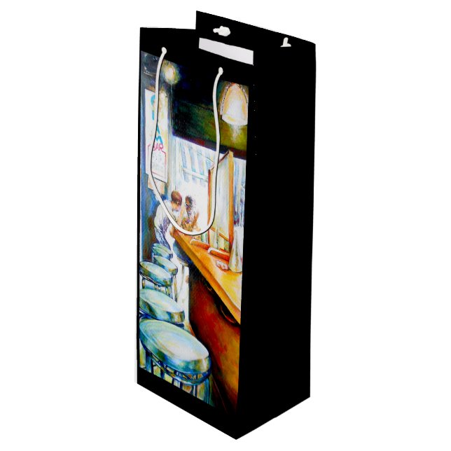 Emotional to Motivate, Logic to Justify Wine Gift Bag (Front Angled)