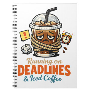 Emotionally Attached to Coffee   Funny Office Humo Notebook