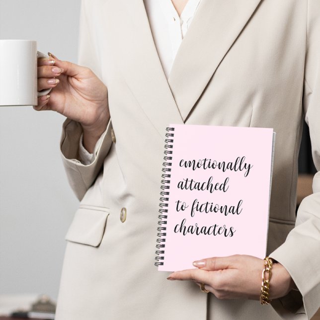 Emotionally Attached To Fictional Characters Notebook (Creator Uploaded)