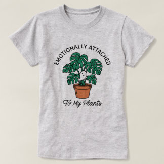 Emotionally Attached To My Plants Cute Ghost T-Shirt