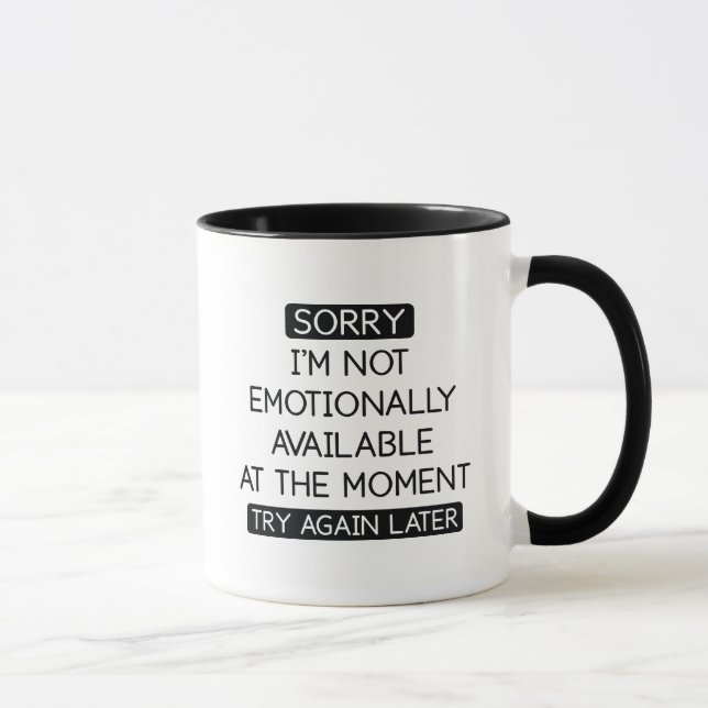 Emotionally Available Mug (Right)