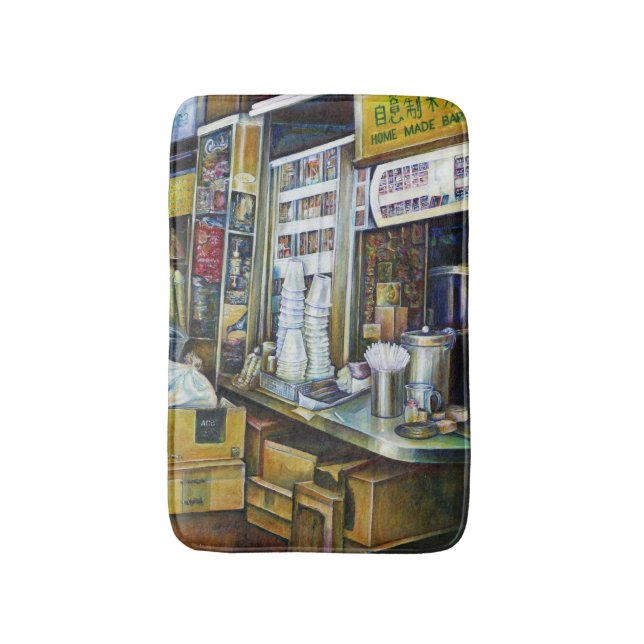 Emotionally Charged Forces of Light, Singapore Bath Mat (Front Vertical)