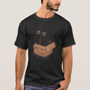 Emotionally Fragile Black Cat Kitten Introvert T-Shirt