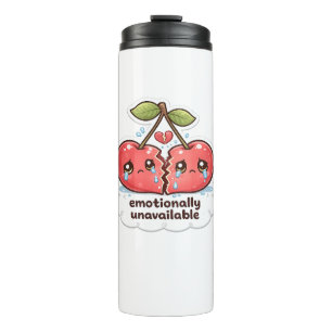 Emotionally Red Cherry Thermal Tumbler