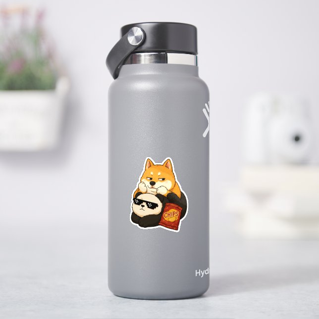 Emotionally Supported By Snacks Sticker (HydroFlask)