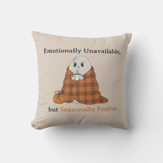 Emotionally Unavailable but Seasonally Festive Cushion