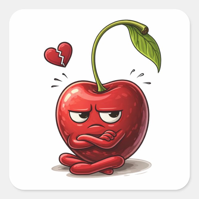 Emotionally Unavailable Cherry Sticker (Front)