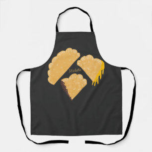 Empanada Meat Cheese Dripping Hand Drawn  Apron