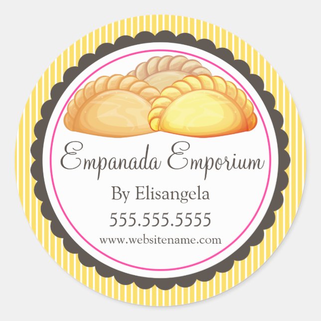 Empanada Turnover Bakery Box Seals (Front)