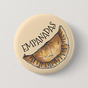 Empanadas Latin South American Fried Pastries Food 6 Cm Round Badge