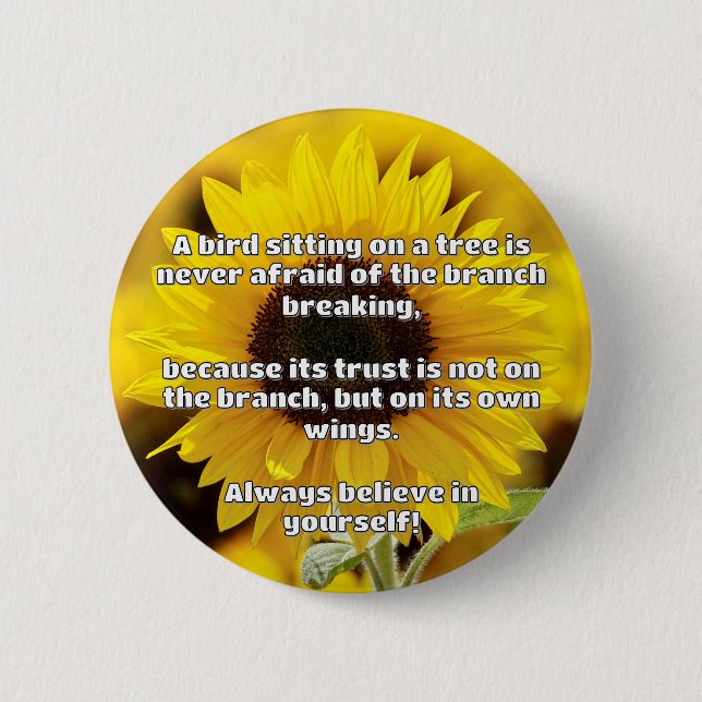 Empath Belief Positive Encouragement Quote  6 Cm Round Badge (Front)