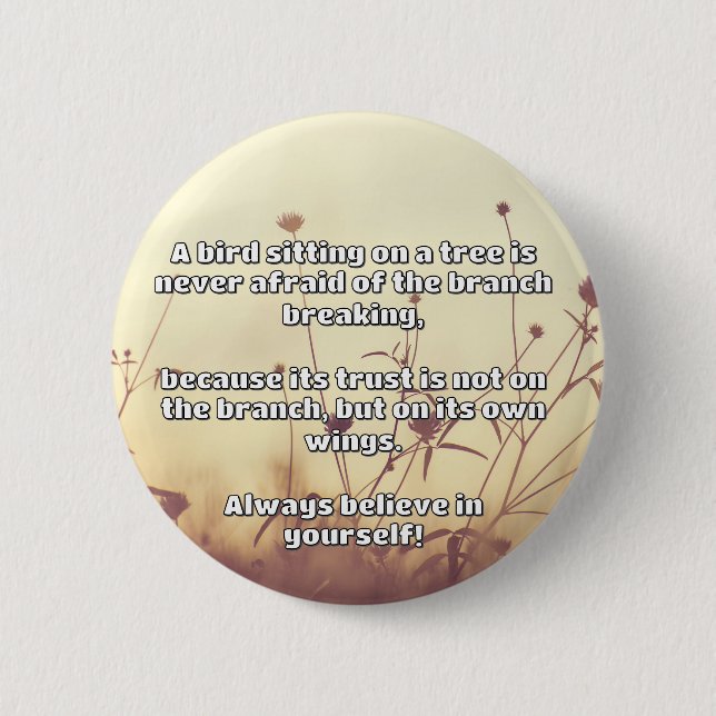 Empath Belief Positive Encouragement Quote  6 Cm Round Badge (Front)