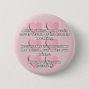Empath Belief Positive Encouragement Quote 6 Cm Round Badge