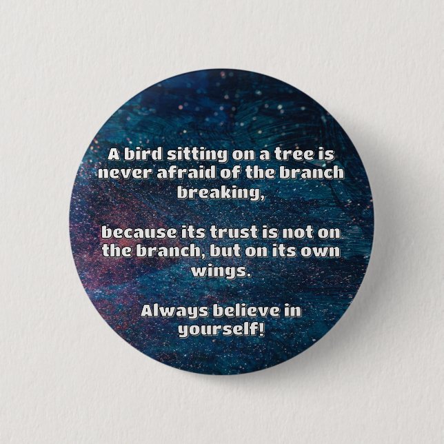 Empath Belief Positive Encouragement Quote  6 Cm Round Badge (Front)