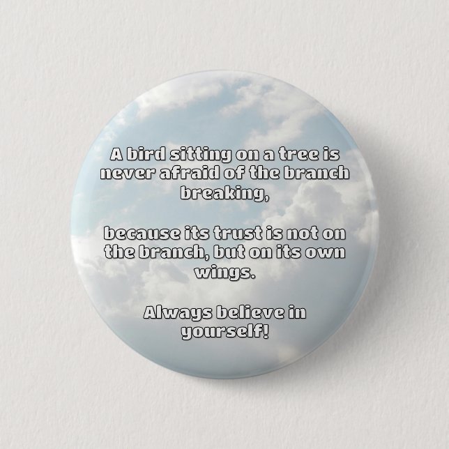 Empath Belief Positive Encouragement Quote  6 Cm Round Badge (Front)