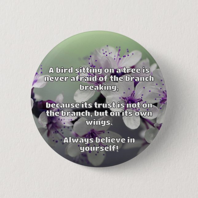Empath Belief Positive Encouragement Quote  6 Cm Round Badge (Front)