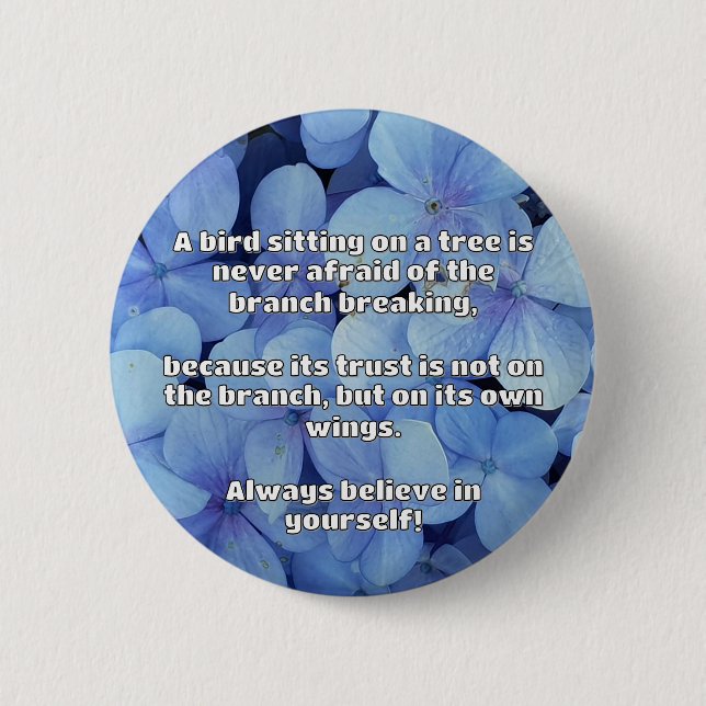 Empath Belief Positive Encouragement Quote  6 Cm Round Badge (Front)