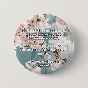 Empath Belief Positive Encouragement Quote  6 Cm Round Badge