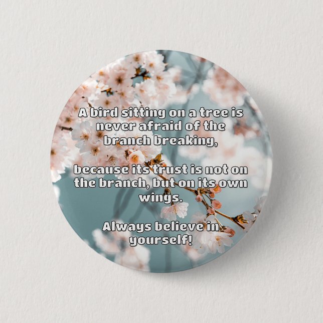 Empath Belief Positive Encouragement Quote  6 Cm Round Badge (Front)
