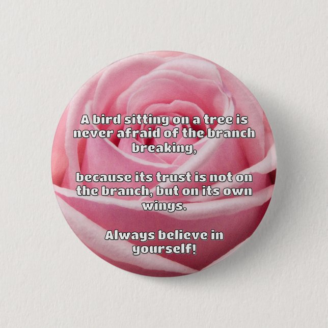 Empath Belief Positive Encouragement Quote  6 Cm Round Badge (Front)