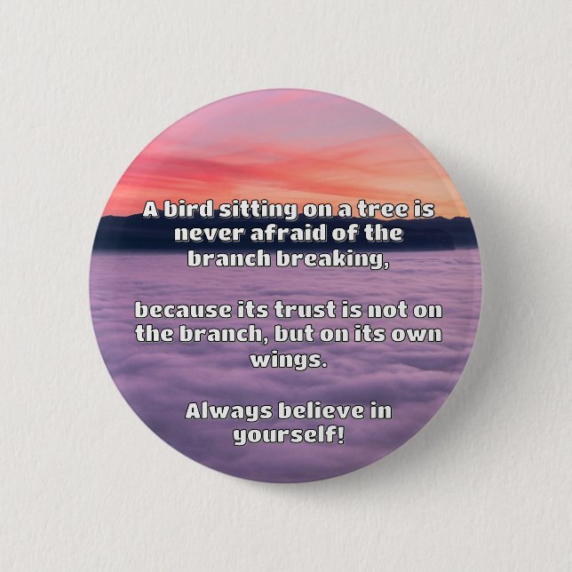Empath Belief Positive Encouragement Quote  6 Cm Round Badge (Front)