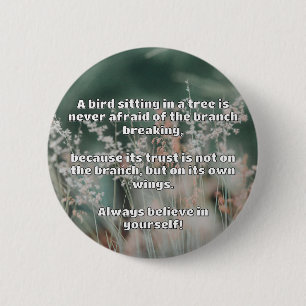 Empath Belief Positive Encouragement Quote  6 Cm Round Badge