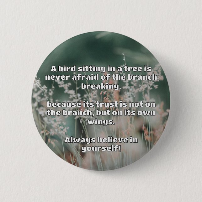 Empath Belief Positive Encouragement Quote  6 Cm Round Badge (Front)