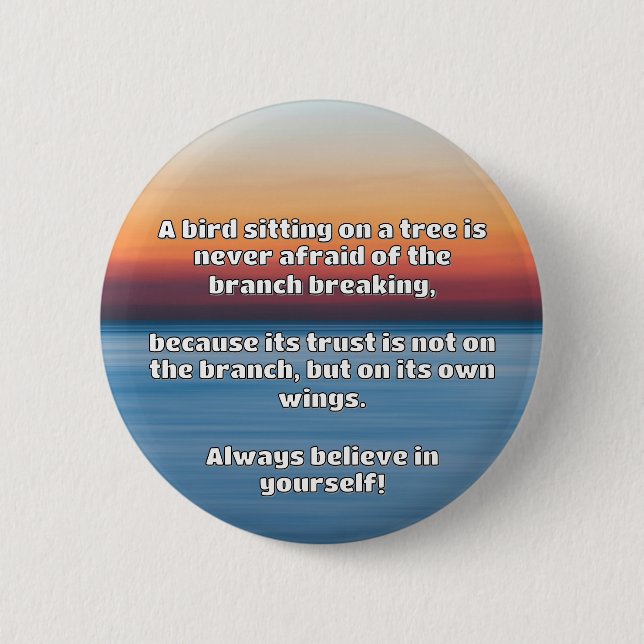 Empath Belief Positive Encouragement Quote  6 Cm Round Badge (Front)