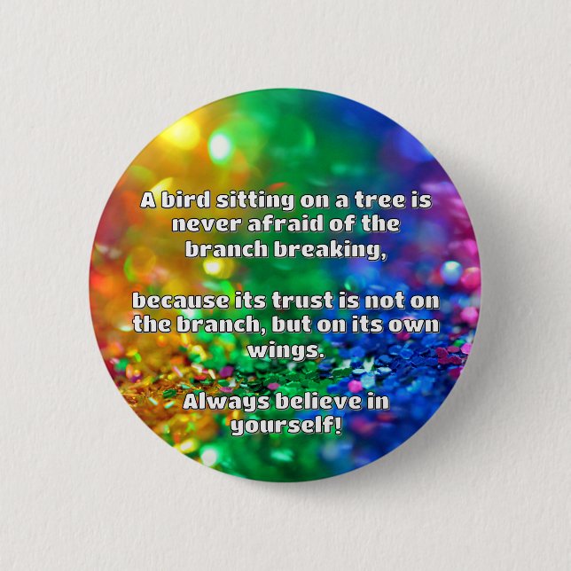 Empath Belief Positive Encouragement Quote  6 Cm Round Badge (Front)