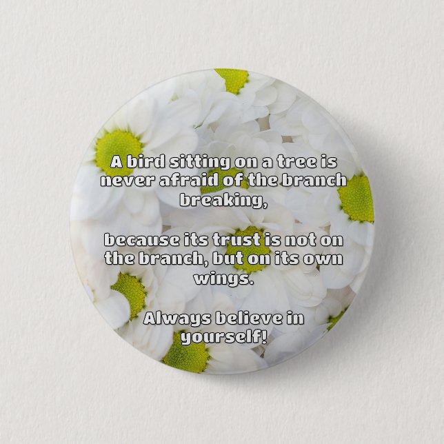 Empath Belief Positive Encouragement Quote  6 Cm Round Badge (Front)