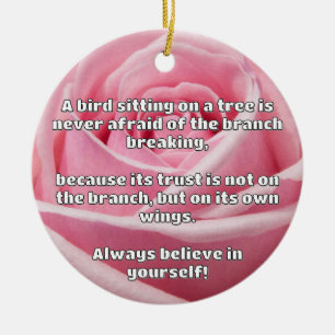Empath Belief Positive Encouragement Quote Ceramic Tree Decoration