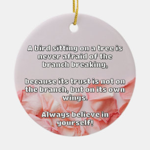 Empath Belief Positive Encouragement Quote Ceramic Tree Decoration