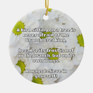 Empath Belief Positive Encouragement Quote Ceramic Tree Decoration