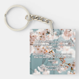 Empath Belief Positive Encouragement Quote  Key Ring