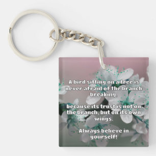 Empath Belief Positive Encouragement Quote Key Ring