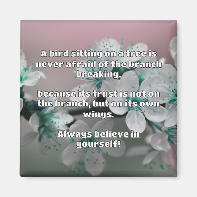 Empath Belief Positive Encouragement Quote  Magnet (Front)