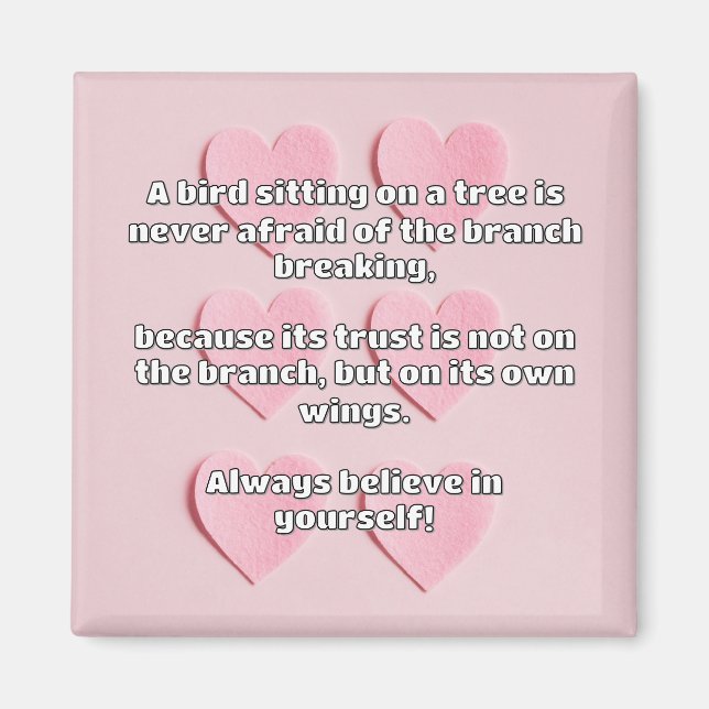 Empath Belief Positive Encouragement Quote  Magnet (Front)