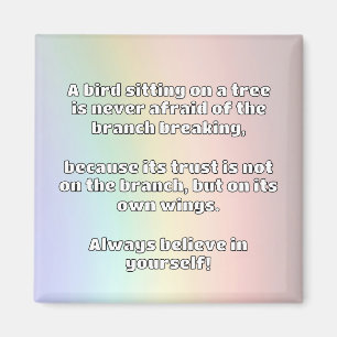 Empath Belief Positive Encouragement Quote  Magnet