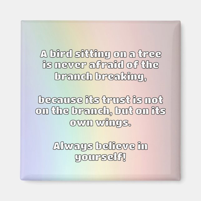 Empath Belief Positive Encouragement Quote  Magnet (Front)