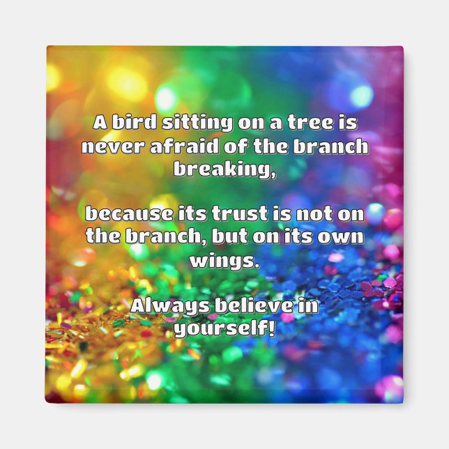 Empath Belief Positive Encouragement Quote  Magnet (Front)