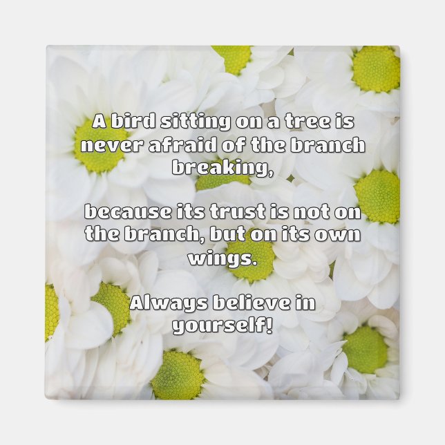 Empath Belief Positive Encouragement Quote  Magnet (Front)