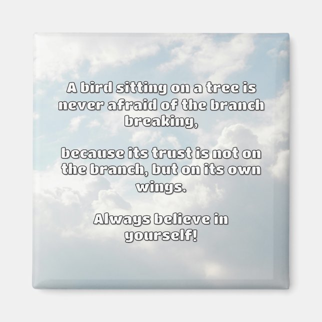 Empath Belief Positive Encouragement Quote  Magnet (Front)