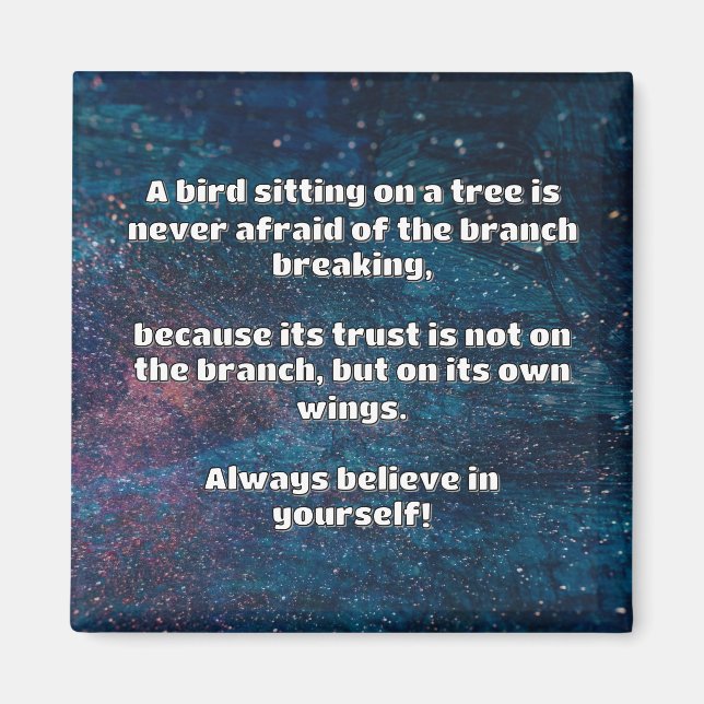 Empath Belief Positive Encouragement Quote  Magnet (Front)