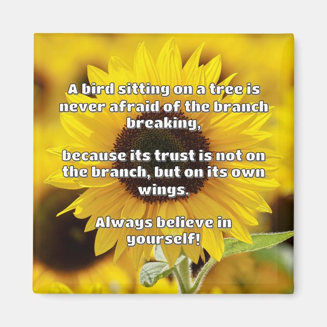Empath Belief Positive Encouragement Quote  Magnet (Front)